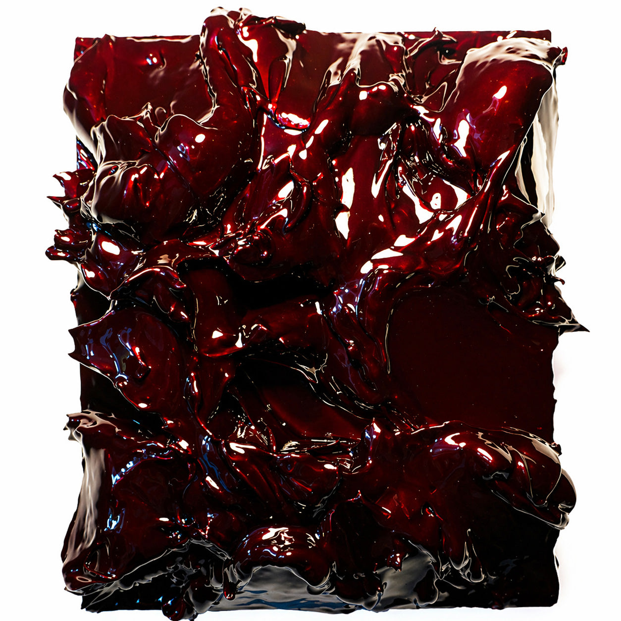 Blood Red Impasto