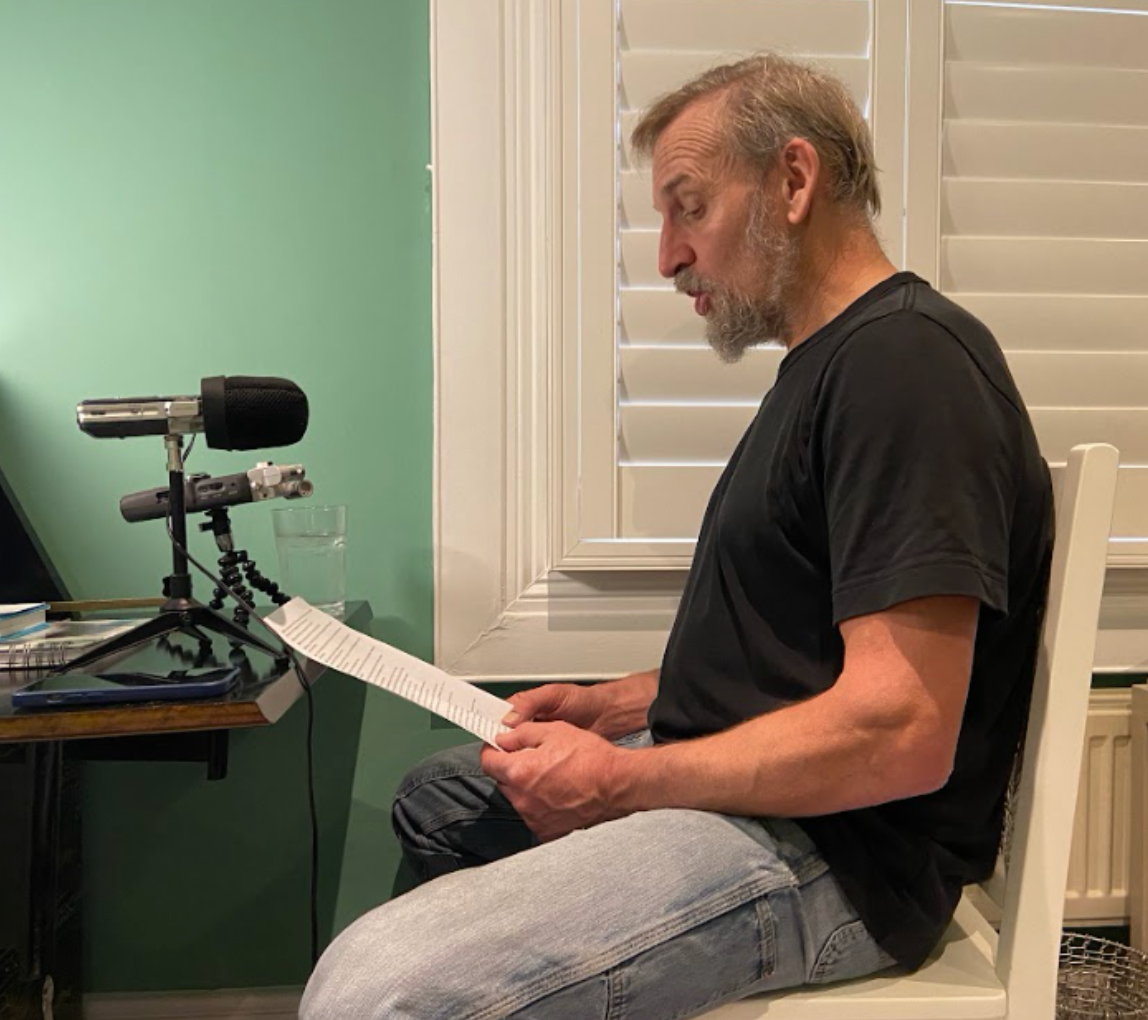 Christopher Eccleston reading audio artwork 